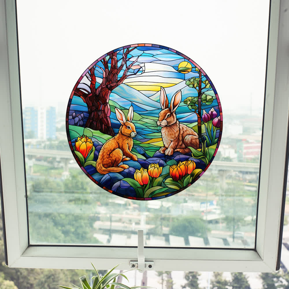 Easter Bunny Removable Static Window Sticker - image 8