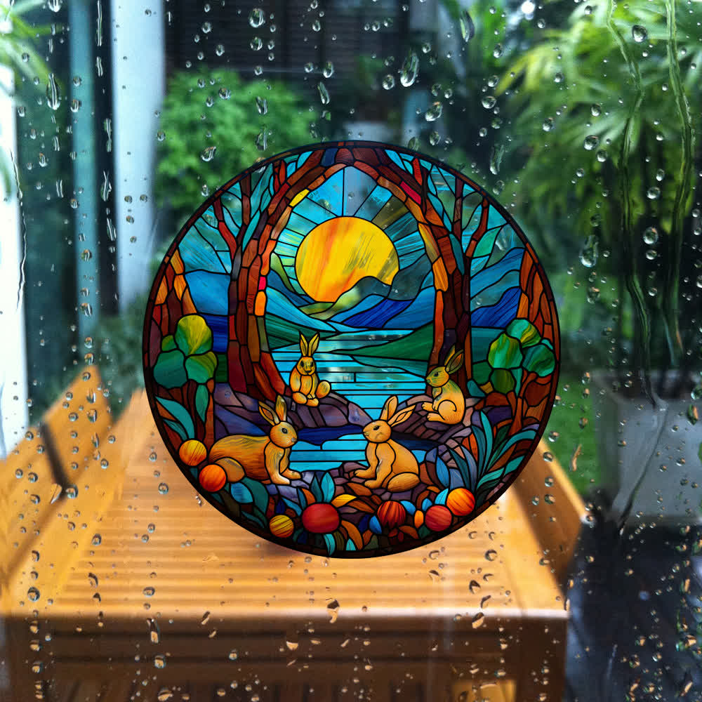 Easter Bunny Removable Static Window Sticker - image 4