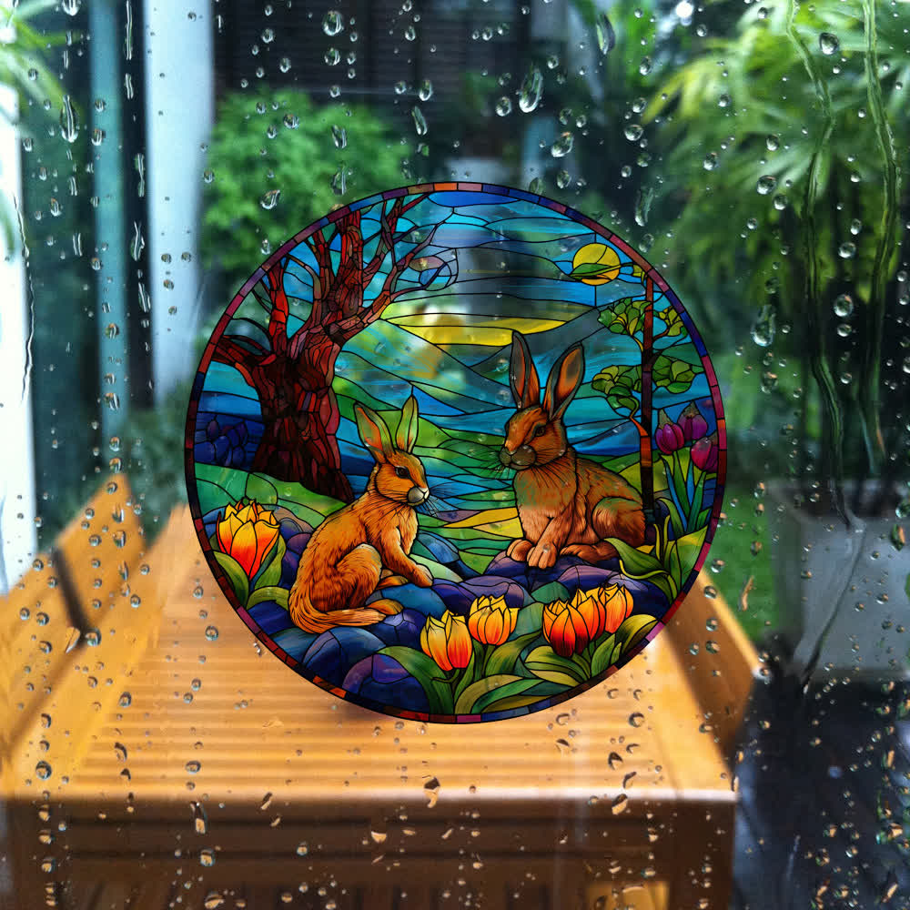 Easter Bunny Removable Static Window Sticker - image 9