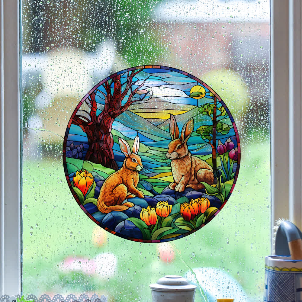 Easter Bunny Removable Static Window Sticker - image 7