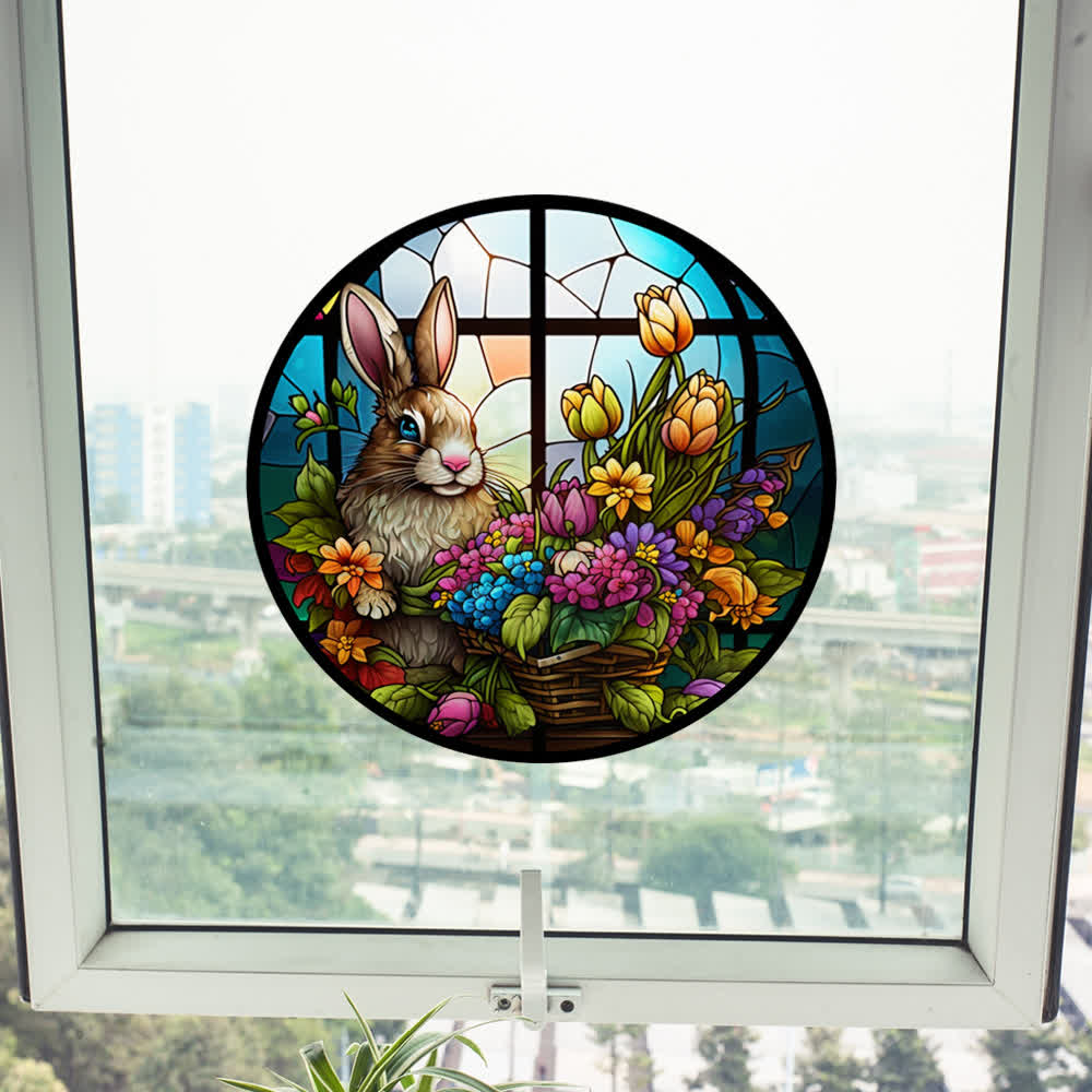 Easter Bunny Decorative Static Window Sticker - image 4