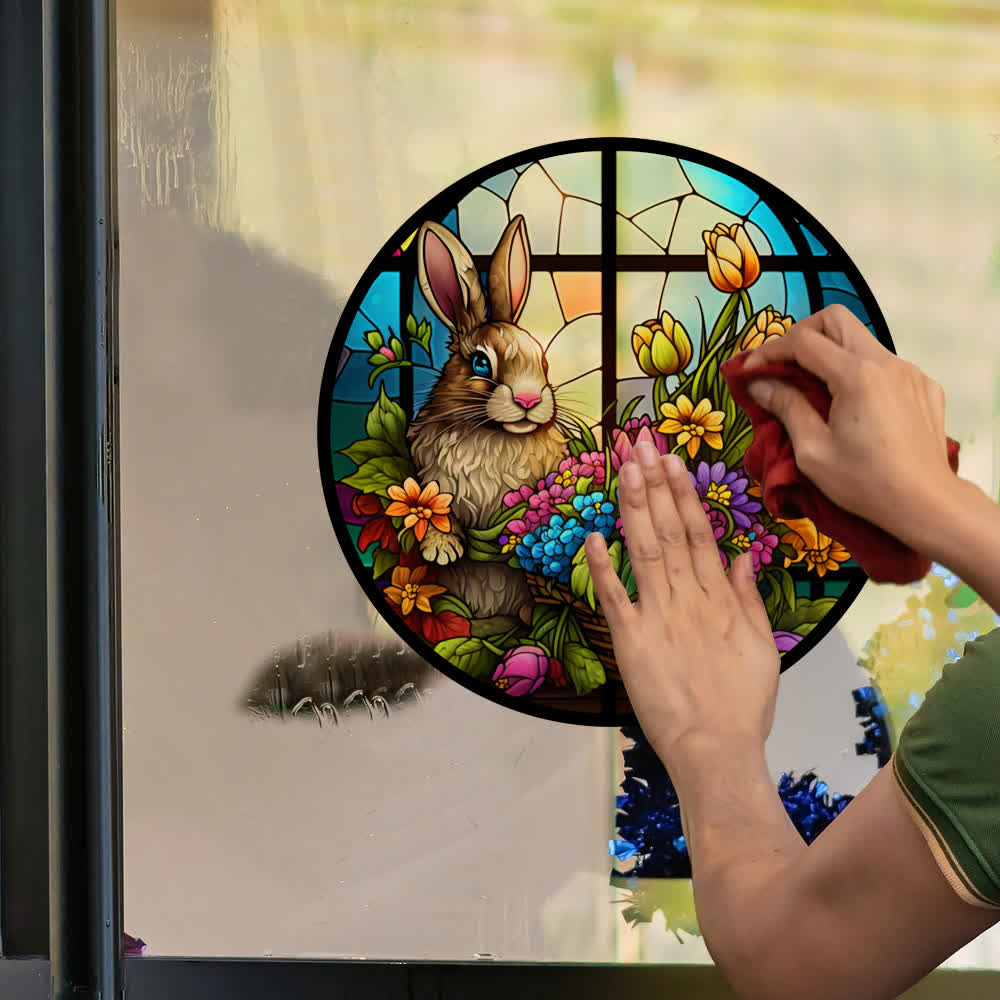 Easter Bunny Decorative Static Window Sticker - image 5