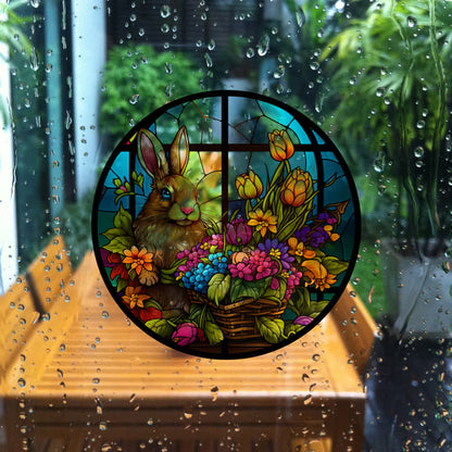 Easter Bunny Decorative Static Window Sticker - image 3