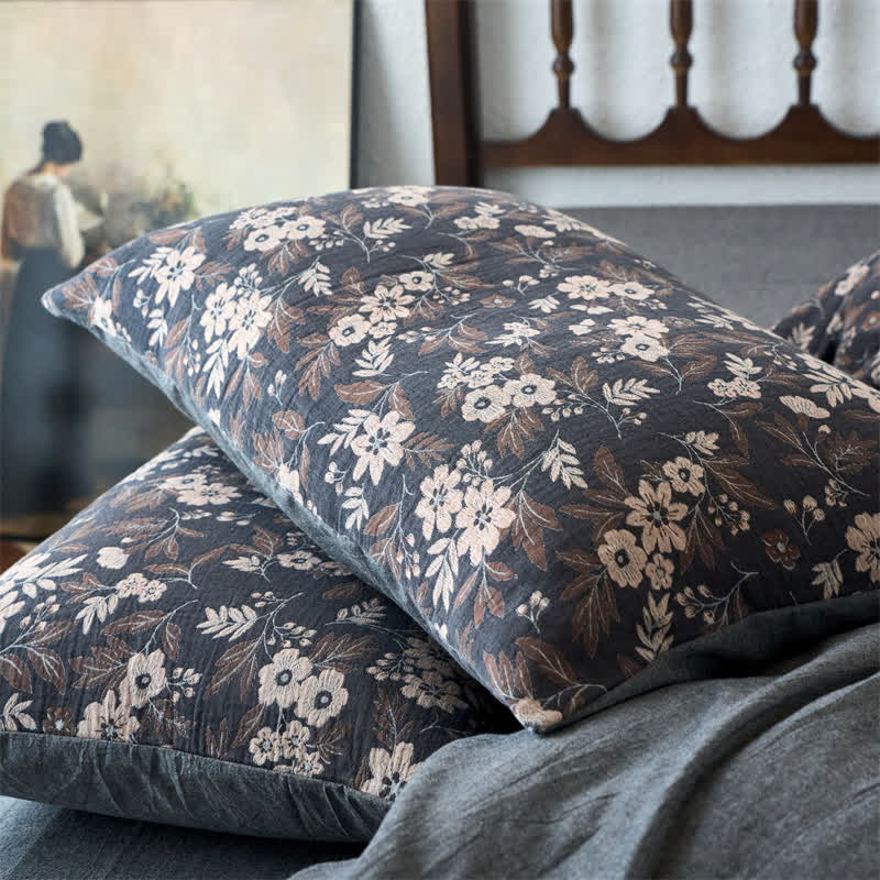 Yarn-dyed Double Layer Gauze Bedding Set (4PCS) - image 5