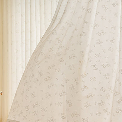 French Jacquard Floral Sheer Curtain - image 2