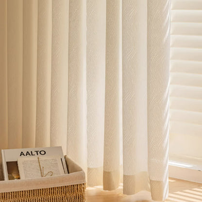 French Jacquard Floral Sheer Curtain - C-Cream - Hook - 99"W x 107"L - image 11