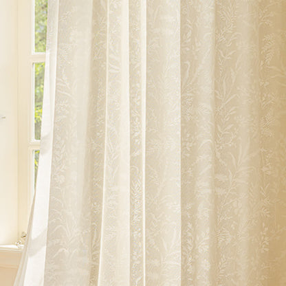 French Jacquard Floral Sheer Curtain - image 7