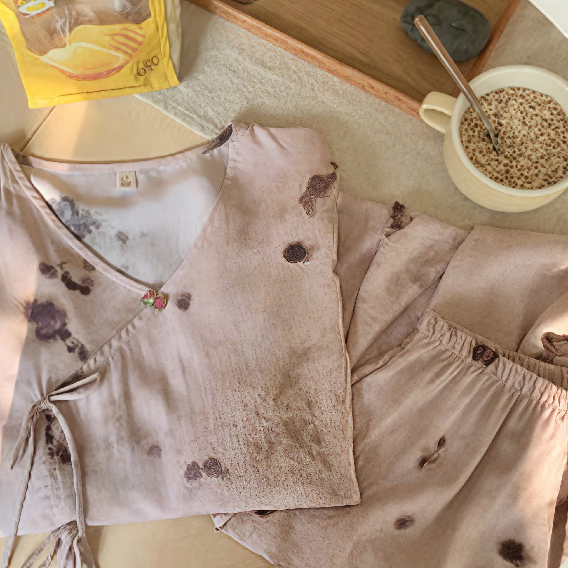 Branch Splash Ink Mid Sleeve Loungewear Set - image 8
