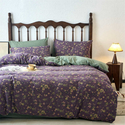 Jacquard Gauze Floral Duvet Cover Bedding Set (4PCS) - image 2