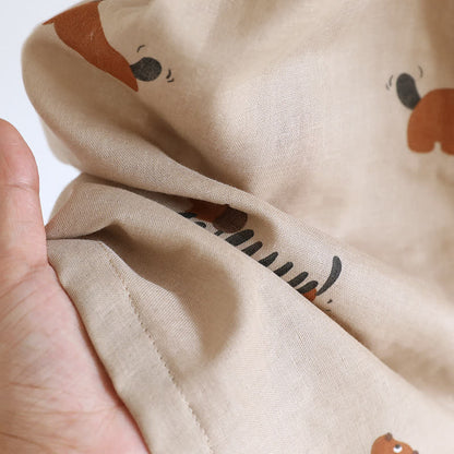 Cute Dachshund Couple Short-sleeve Pajama Set - image 10