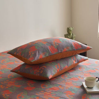 Yarn-dyed Vintage Soft Cotton Gauze Fitted Sheet - image 6