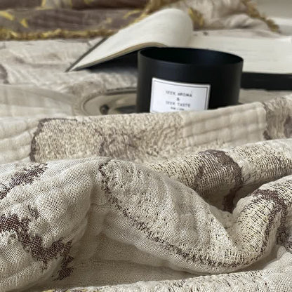 Retro Cotton Gauze Tassel Sofa Blanket - image 2