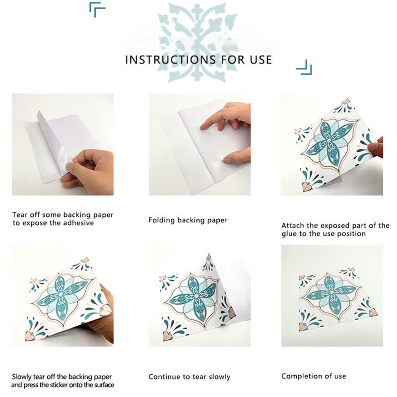 Moroccan Style DIY Peel & Stick Wall Tile Stickers - image 8