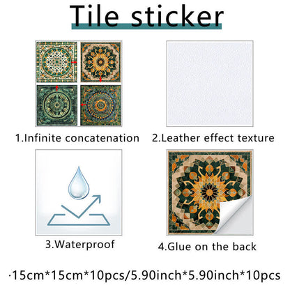 Moroccan Style DIY Peel & Stick Wall Tile Stickers - image 6