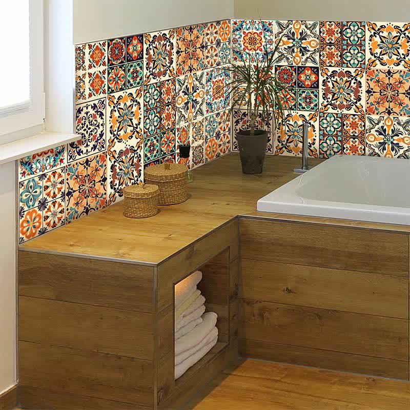 Moroccan Waterproof PVC Wall Tile Stickers - image 2