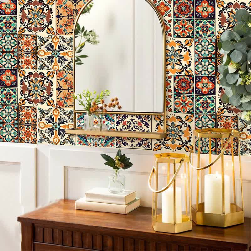 Moroccan Waterproof PVC Wall Tile Stickers - image 1