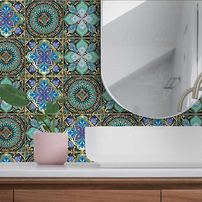 Mandala Style Waterproof Backsplash Tile Decals - image 4