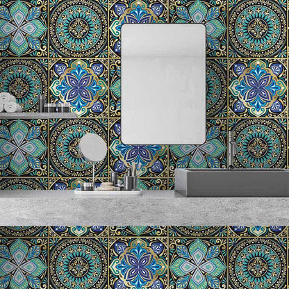 Mandala Style Waterproof Backsplash Tile Decals - image 3