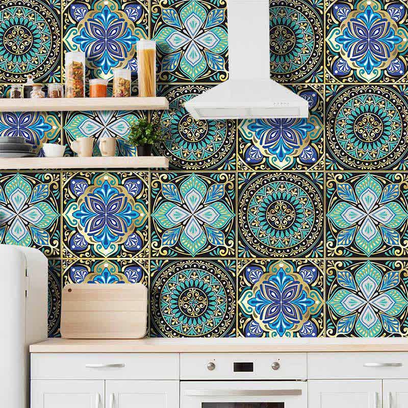 Mandala Style Waterproof Backsplash Tile Decals - image 0