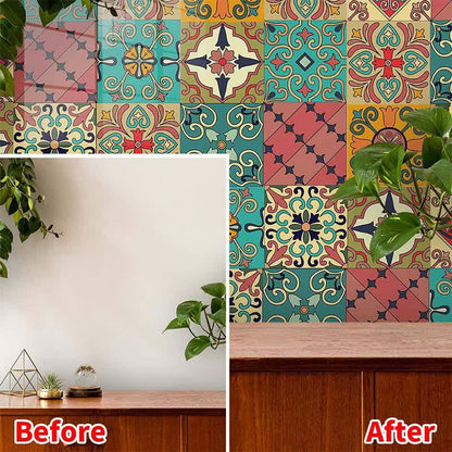 Colorful Moroccan Removable Backsplash Tile Sticker - image 6