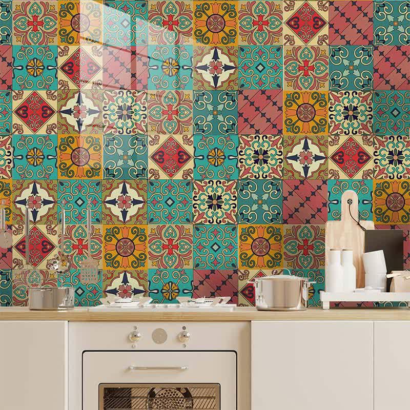 Colorful Moroccan Removable Backsplash Tile Sticker - image 0
