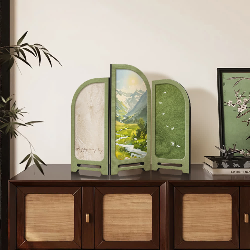 Pastoral Landscape Foldable Desktop Ornament - Set (A+B+C) - 3PCS - 18"W x 14"H - image 0