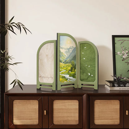 Pastoral Landscape Foldable Desktop Ornament - Set (A+B+C) - 3PCS - 18"W x 14"H - image 0