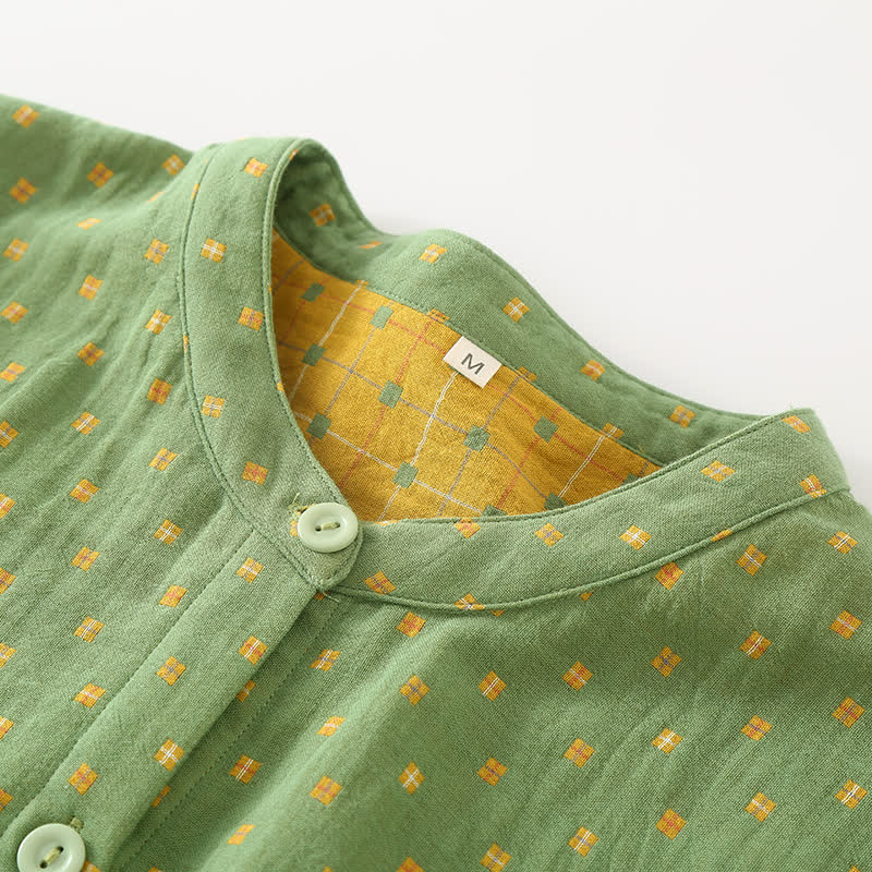 Button-down Cotton Gauze Soft Pajama Set - image 3