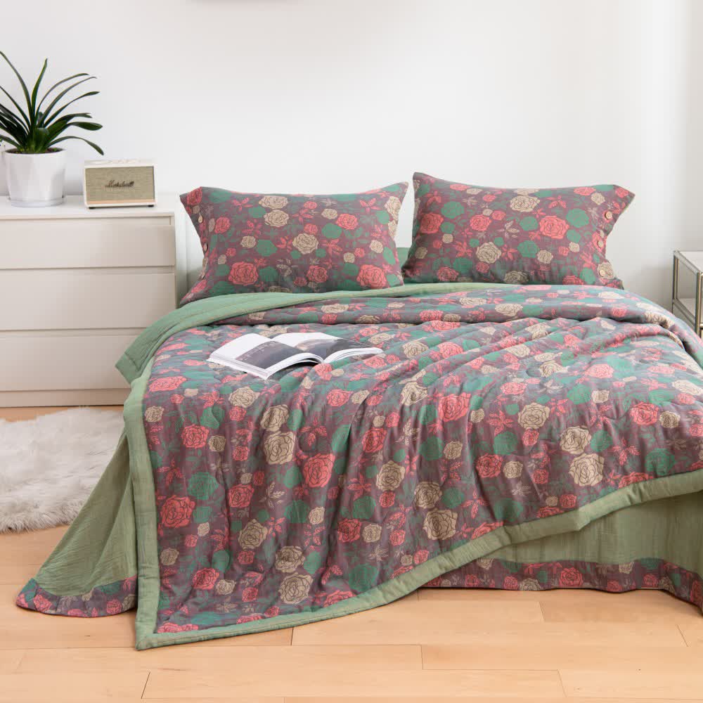 Vintage Rose Comfy Cotton Gauze Bedding - image 3