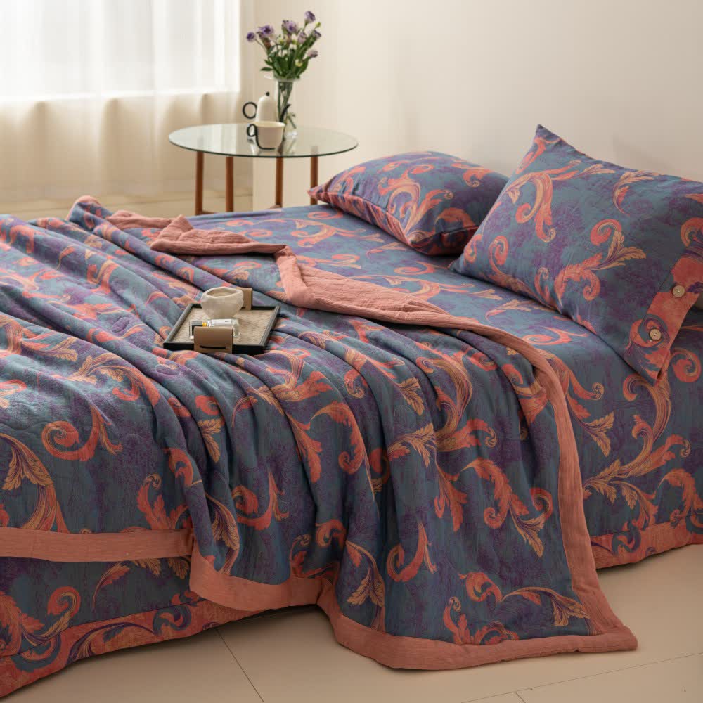 Breathable Cotton Gauze Retro Comfy Bedding - image 5
