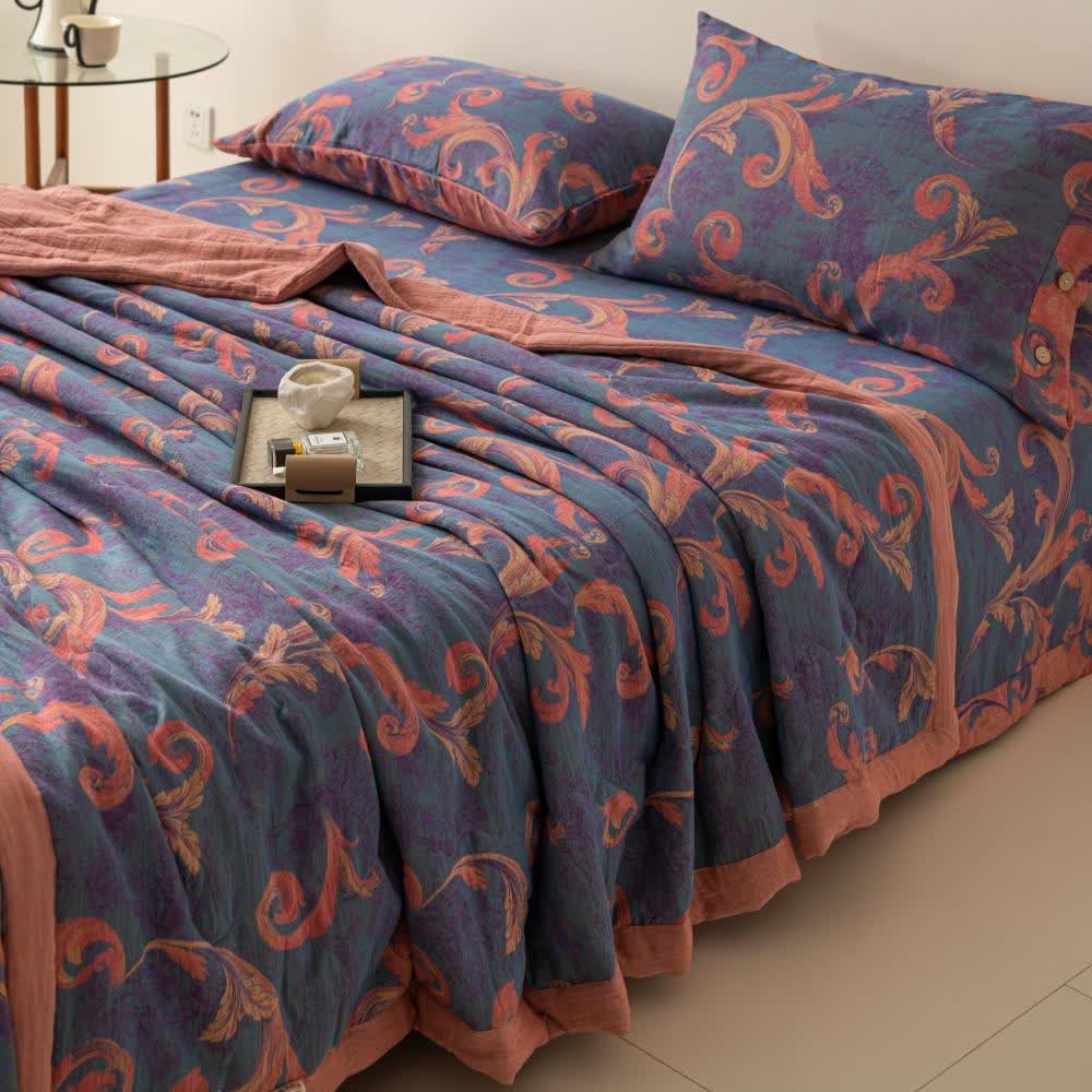 Breathable Cotton Gauze Retro Comfy Bedding - image 4