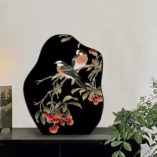 Rural Magpie Desktop Painting Ornament - Set (A+B) - 2PCS - 8"W x 10"H - image 0