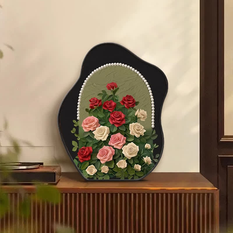 Rural Rose Desktop Painting Ornament - image 1