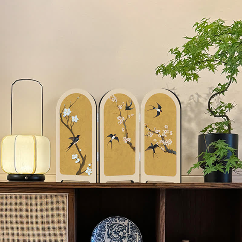 Flying Bird Floral Foldable Home Decor Ornament - Set (A+B+C) - 3PCS - 16"W x 12"H - image 0