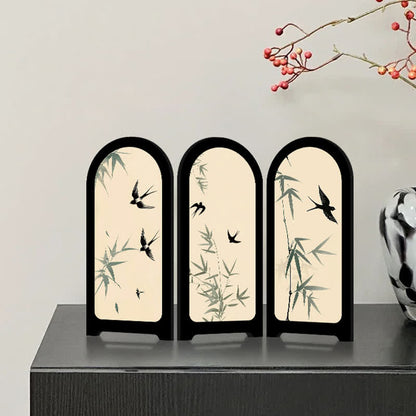 Foldable Home Decor Floral Bird Ornament - B - 2PCS - 16"W x 12"H - image 3