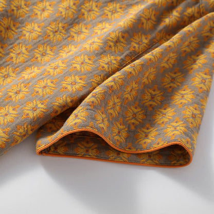 V-neck Vintage Jacquard Cotton Gauze Pajama Set - image 4