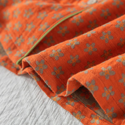 Bright Color Cotton Gauze Soft Nightwear Set - image 7