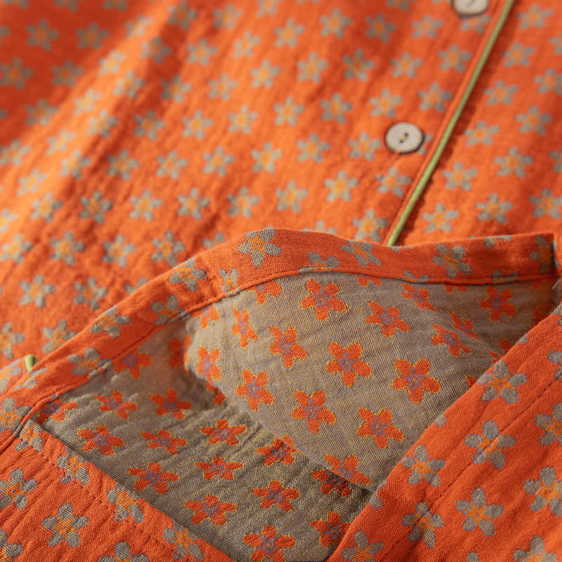 Bright Color Cotton Gauze Soft Nightwear Set - image 4