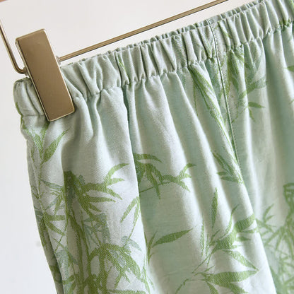 Rural Bamboo Cardigan Pure Cotton Pajama Set - image 9