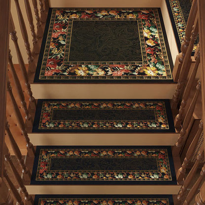 Floral Diatom Mud Non-slip Stair Tread Carpet  - image 5