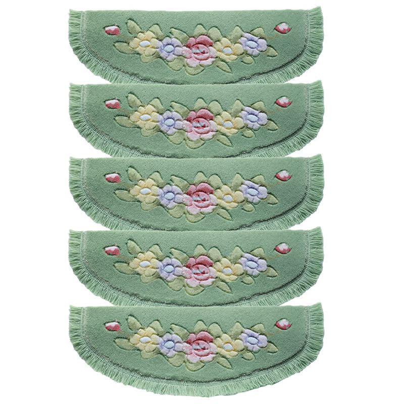 Floral Tassel Non-Slip Stair Treads Carpet - image 15