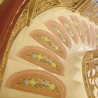 Floral Tassel Non-Slip Stair Treads Carpet - image 9