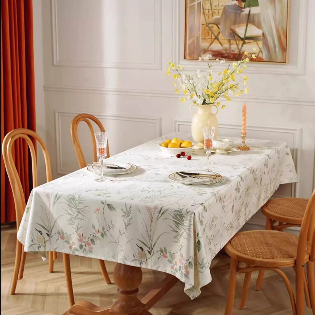 Pastoral Magpie Waterproof Anti-wrinkle Tablecloth - image 2