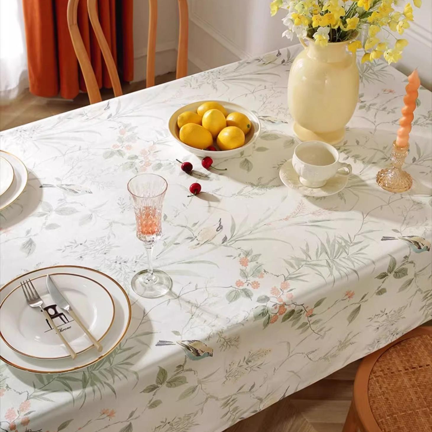 Pastoral Magpie Waterproof Anti-wrinkle Tablecloth - image 5