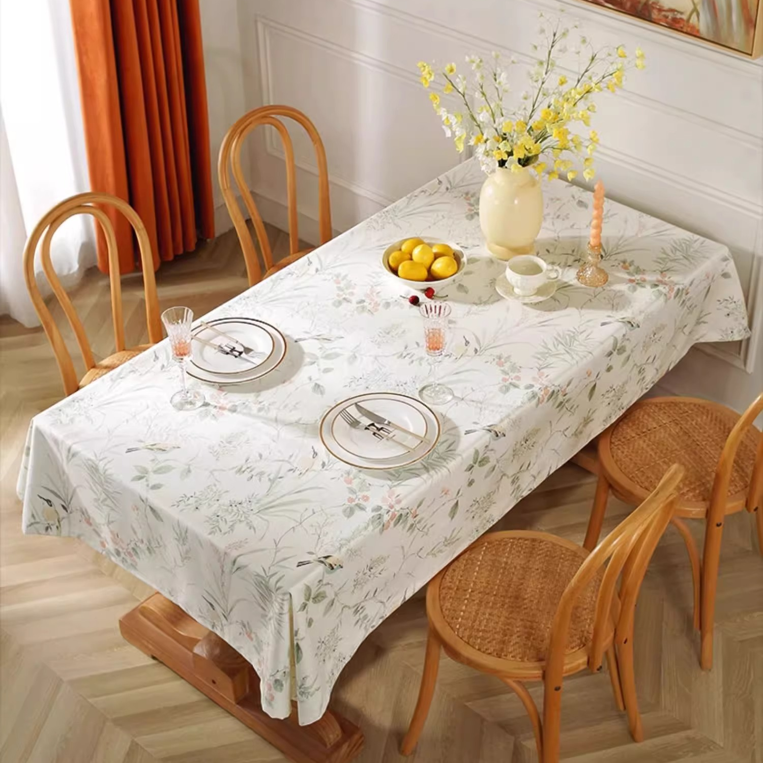 Pastoral Magpie Waterproof Anti-wrinkle Tablecloth - image 3