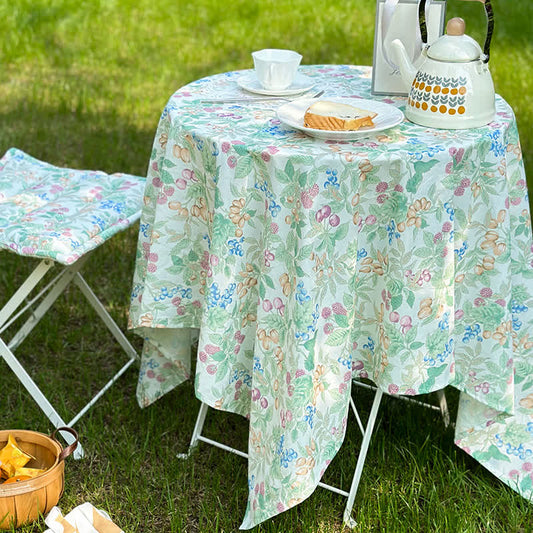 Rural Pure Cotton Picnic Tablecloth - 1PC Pillow 18" x 18" - image 0