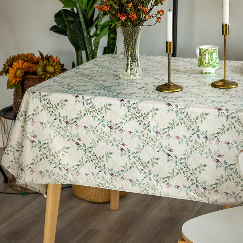 Pastoral Style Waterproof Soft Tablecloth - image 3