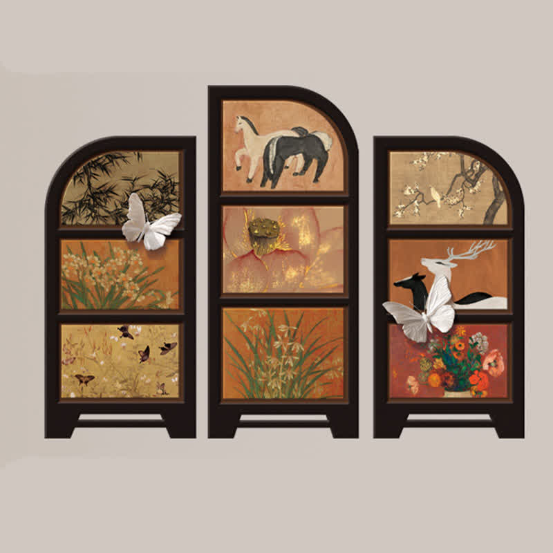 Rural Retro Foldable Screen Desktop Ornament - image 3