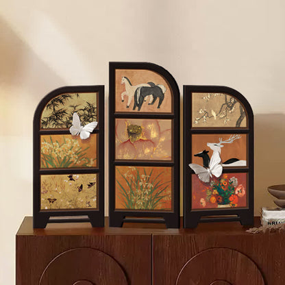 Rural Retro Foldable Screen Desktop Ornament - image 1