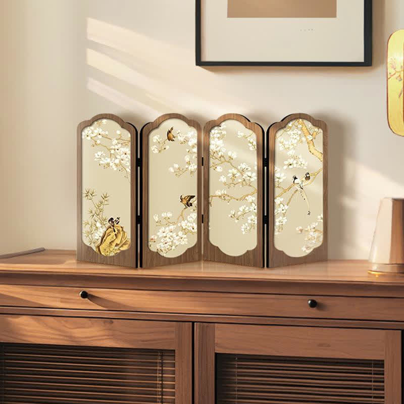 Retro Floral Foldable Desktop Ornament - image 1